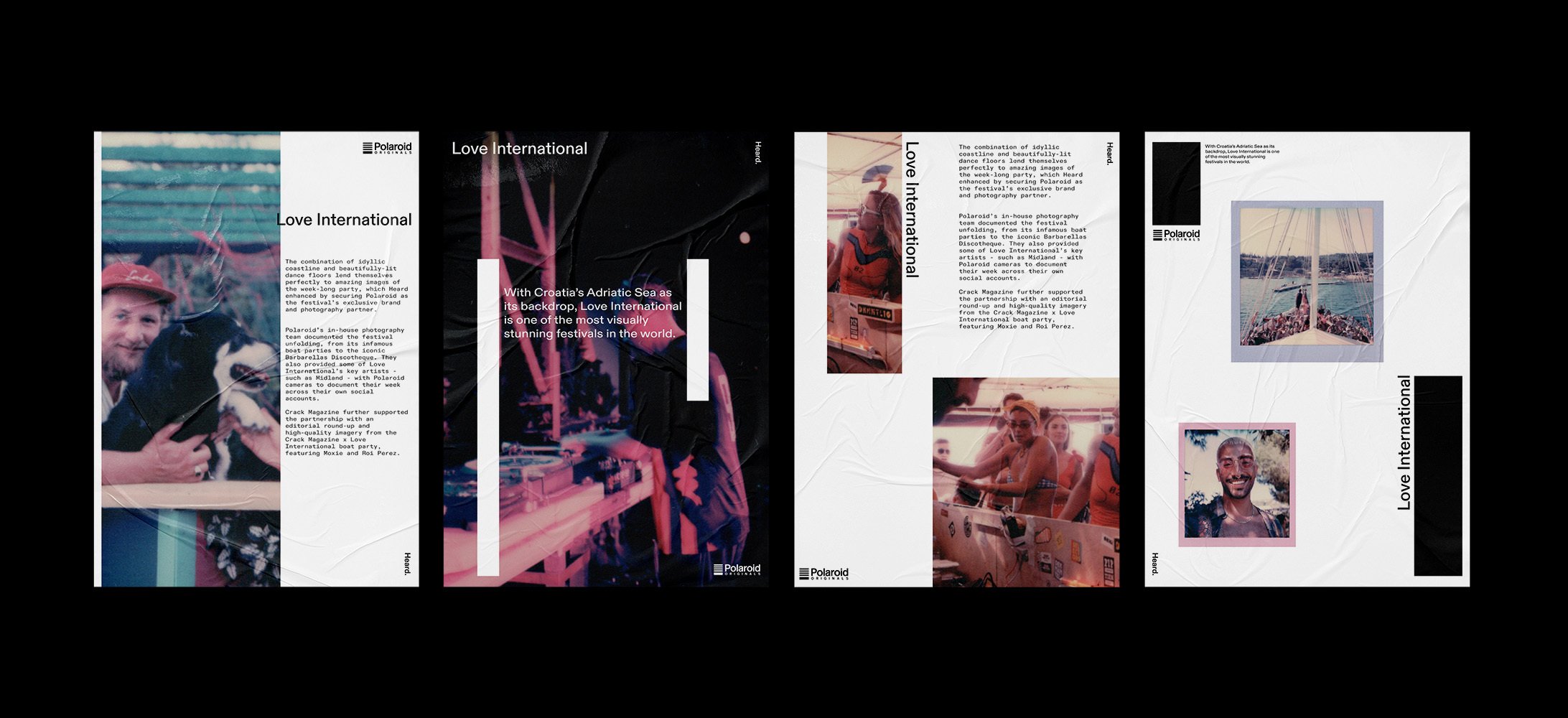 Polaroid Originals × Love International posters