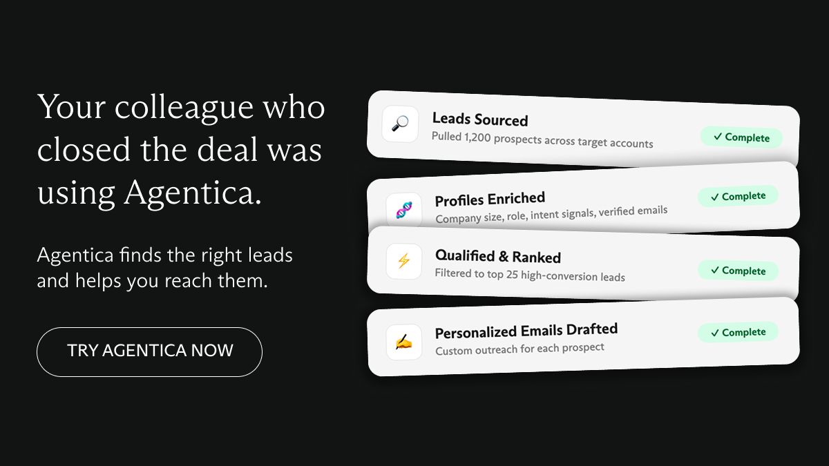Static ad: colleague closed the deal